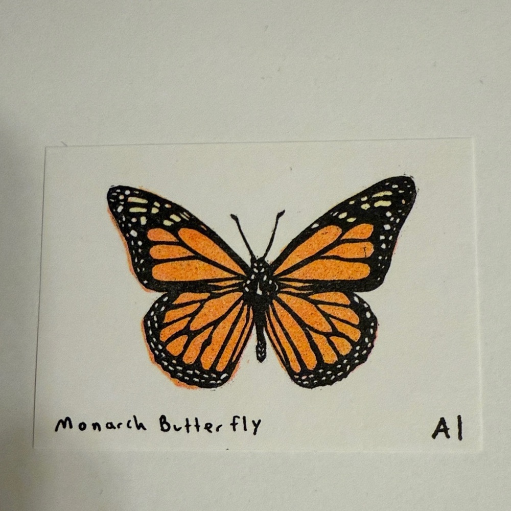 Ana Inciardi Mini Print, Monarch Butterfly